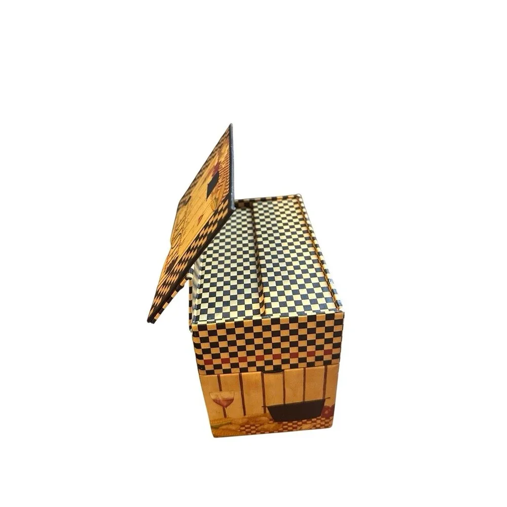 Recipe Box w/dividers pop up display easel kitchen countrycore cottage home life